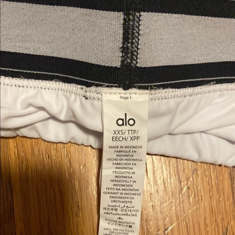 White Alo Skirt And Black Alo Top
